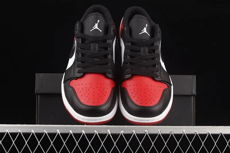 All categories Air Jordan Jordan series basketball shoes Air Jordan 1 Low G version pure original Air Jordan 1 Low AJ1 Joe 1 black red toe low-top cultural basketball shoes 553558-612